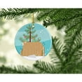 thumbnail image 2 of Carolines Treasures BB9338CO1 Lincoln Longwool Sheep Christmas Ceramic Ornament 3 in multicolor, 2 of 3