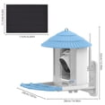 thumbnail image 2 of Smart Bird Feeder with Camera + Solar Panel AI Identify Bird Species PIR Motion Detection Two-Way Audio APP Control 2.4G WiFi 4MP Camera Solar Powered Wireless Bird Videos for Backyard Garde, 2 of 7