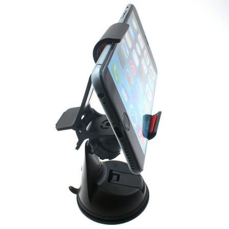 Dash Car Mount for iPhone 16/Pro/Max/Plus - Windshield Holder Cradle Swivel Dock