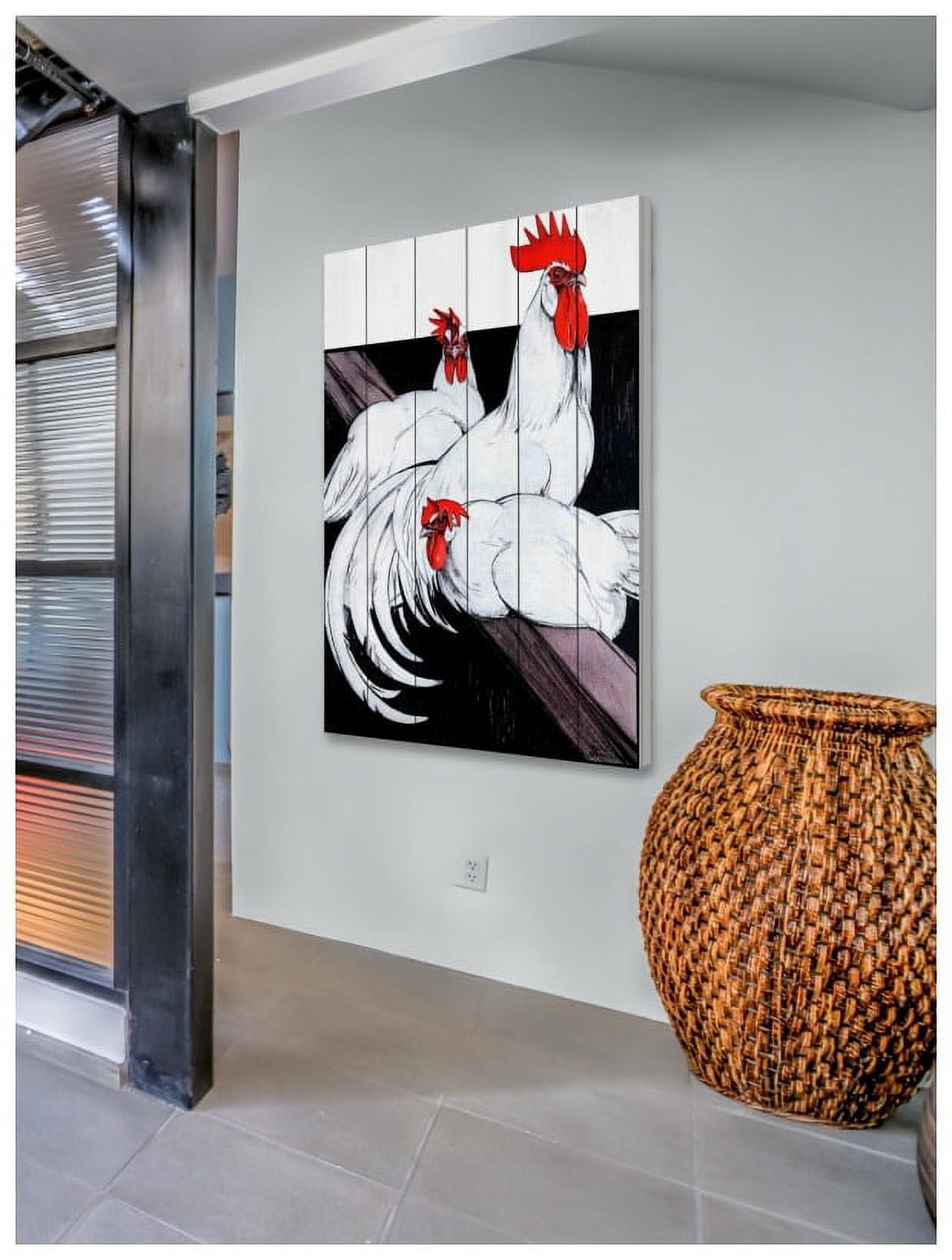 Marmont Hill "Journal Poultry 3" Painting Print on White Wood