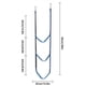 thumbnail image 5 of Kenally Escalera de embarque para bote inflable, canoa, Kayak, cuerda para lancha motora, gancho de acero inoxidable, piezas de repuesto para canotaje, Bombillas para automóviles 3 pasos Kenally VI016066-01, 5 of 6