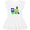 AA-White, variant on Cute Colorful Train Girls Toddler Dress