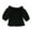 black, variant on Max Studio London Womens Ruffled Off the Shoulder Blouse, Black, X-Small