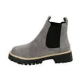 thumbnail image 2 of Winter Boots for Women, Snow Boots Warm Fur Lined Comfortable Ankle Waterproof Anti Slip Chelsea Boot (Gray,39), 2 of 9