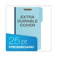 thumbnail image 2 of Heavy-Duty Pressboard Folders with Embossed Fasteners Legal Size, Blue, 25/Box, 2 of 7