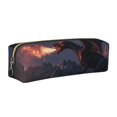 thumbnail image 1 of Balery Fire Breathing Dragon Twilight Estuche de Lápices de Cuero Impreso, Estuche para Suministros de Arte, Estuche de Lápices con Cremallera, Estuche de Almacenamiento de Papelería, 1 of 7