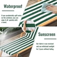 thumbnail image 5 of SDJPOI Outdoor Chaise Lounge Cushions,72×21×3in Patio Chair Cushion for Pool Beach（Green White,4pc）, 5 of 7