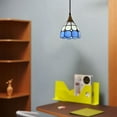 thumbnail image 4 of FSLiving 1-Light J-Type Track Pendant Lamps,Dimmable Compatible Tiffany Pendant Light Customizable - Bulb Not Included, 4 of 4