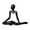 Black, variant on Giaone Modern Abstract Art Plastic Thinker Sculpture Ornament for Home Office Decors