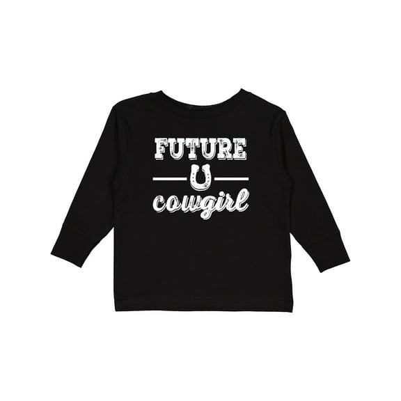 Inktastic Future Cowgirl Girls Girls Long Sleeve Toddler T-Shirt