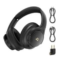 thumbnail image 1 of 1Mii Hybrid Active Noise Cancelling Headphones for Airplane Travel, Wireless and Wired ANC Headphones, LDAC Hi-Res Audio, 5 Mics Clear Call, 75Hrs Playtime Over Ear Bluetooth 5.3 Headset for Adults, 1 of 5