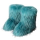thumbnail image 3 of Botas de invierno para mujer, botas de piel sintética de zorro esponjosas para invierno, botas de nieve cálidas de felpa para mujer, calzado de lujo, botas de piel peludas para niñas, moda, 3 of 5