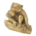 thumbnail image 3 of Monkey Statue, High Hardness Vivid Image    Brass Monkey Statue  For Collection Display For Home Decoration  For Gifts, 3 of 8