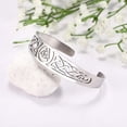thumbnail image 4 of Stainless Steel Celtic Bracelet - Viking Bangle with Valknut, 4 of 7