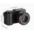 thumbnail image 2 of Cámara digital de 64MP para Fotografía, Cámara de video 4K para Blogs, Equipada con zoom Óptico 12x, Pantalla Táctil Abatible de 3.2 Pulgadas 180°, Autofoco, Visión Nocturna, WiFi, Cámara de Viaje, 2 of 8