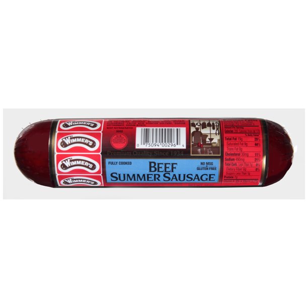 Wimmer S Beef Summer Sausage 10 Oz Walmart Com Walmart Com