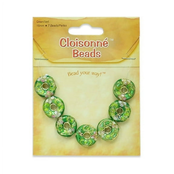 6 Packs of Cloisonne Donut Beads Pack of 7
