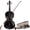 Black, variant on 4/4 Acoustic Violin Case Bow Rosin, Black