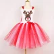 thumbnail image 4 of Disfraz de reno y ciervo Rodolfo para niña, vestido con tutú navideño, diadema con astas, ropa de disfraces de animales de dibujos animados para fiesta de Navidad para niños pequeños, 4 of 5