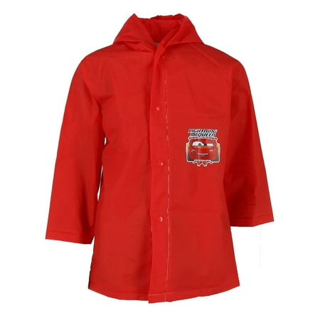 Mink Car Coat - Kid's Cars Lightning McQueen Rain Coat, Red
