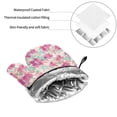 thumbnail image 6 of Salouo Purple Watercolor Flowers for Oven Mitts and Potholders BBQ Gloves-Oven Mitts and Pot Holders Non-Slip Cooking Gloves for Cooking Baking Grilling (4-Piece Set), 6 of 6