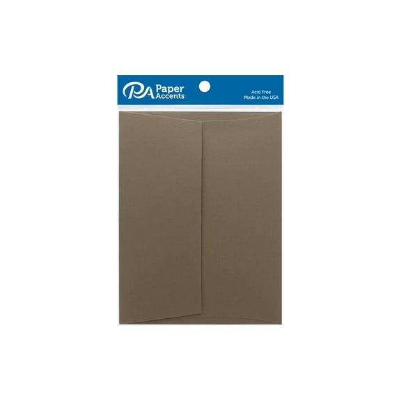 Paper Accents Envelope 4.38"x 5.75" Heavyweight 80lb Cappuccino 25pc