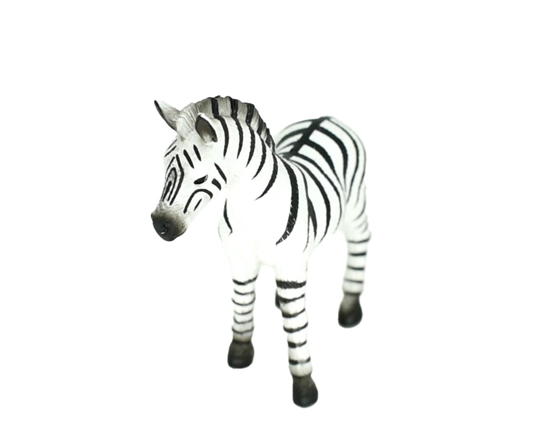 Zebra, Baby, Foal, Museum Quality Plastic Animal Toy, Educational, Realistic Hand Painted Figure