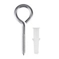 thumbnail image 2 of 10pcs 304 Stainless Steel Self Tapping Screw Eye Bolt Ring Hook with Expansion Pipe(Closed Loop), 2 of 9