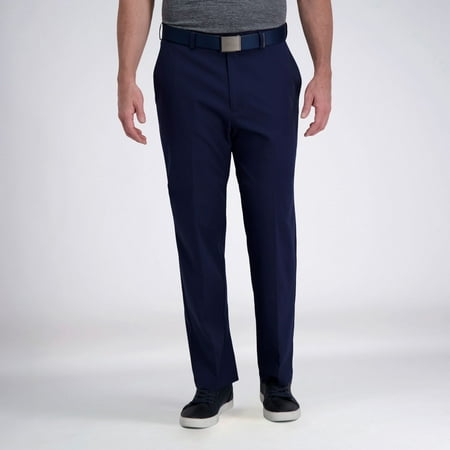 Men's Haggar® Cool Right® Performance Flex Classic-Fit Flat-Front Pants Color: Midnight Size: 36X29