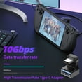 thumbnail image 3 of Anvazise 100W Type-C OTG Adapter 4K 60Hz Resolution 10Gbps High Speed Data Transfer U Shape 180 Degree Angled Type-C to USB 3.1 Extension Adapter Style A One Size, 3 of 13