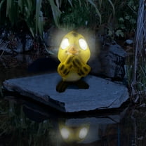 Solar Powered Owl Garden Statue LED Outdoor Light for Garden & Patio Hand-Painted Resin Decor Waterproof & Sunproof 3.9 x 2.8 x 4.7 Inches