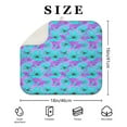 thumbnail image 4 of Daisy Flower Microfiber Dish Drying Pad for Kitchen Countertop Absorbent Rack Mat Foldable Spring Summer Drainer Mat 16x18 Inch, 4 of 7