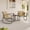 Brown, variant on Noelse 3 Piece Outdoor Patio Bistro Set with Rocking Chairs, Weather-Resistant Textilene Conversation Set with Coffee Table for Porch, Balcony, Lawn, Black