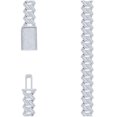 thumbnail image 2 of Sterling Silver 36.80 Cttw Moissanite Miami Cuban Chain 14mm 22 Inches, 2 of 2