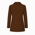 thumbnail image 4 of Women Coat Winter Casual Long Sleeve Solid Color Button Front Lapel Coat with Pockets Soft Loose Fit Cozy Outerwear for Office Wear, 4 of 6