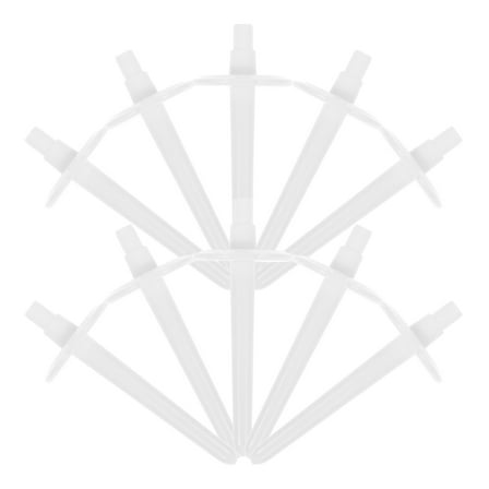 Soimiss 10Pcs White ABS Spool Pin Set for Brother Sewing Machine Reliable Thread Holder