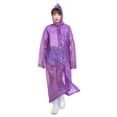 thumbnail image 2 of Rain Ponchos for Adults Kids Reusable 1/2Pcs Raincoats Emergency for Women Men with Hood and Drawstring, 2 of 7