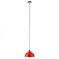 thumbnail image 1 of Henn&Hart 10" Coquelicot Rouge/blanc Nickel Métal Pendentif, 1 of 10