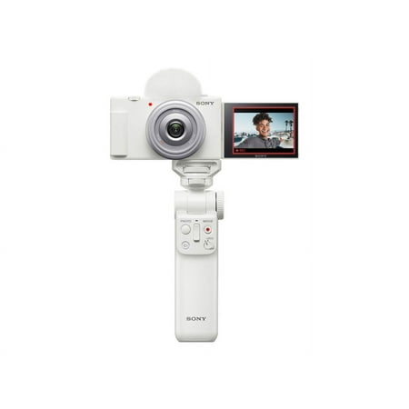 Sony - ZV-1F Vlog Camera for Content Creators and Vloggers - White