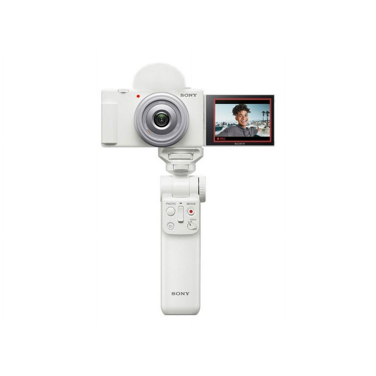 Sony ZV-1F - Digital camera - compact - 20.1 MP - 4K / 30 fps - ZEISS -  Wi-Fi, Bluetooth - white