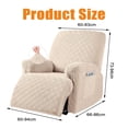 thumbnail image 5 of Recliner Chair Cover, 3-Pieces Stretch Recliner Covers for Recliner Chair Soft Reclining Chair Slipcover Furniture Protector for Dogs Cats-Style 3, 5 of 5