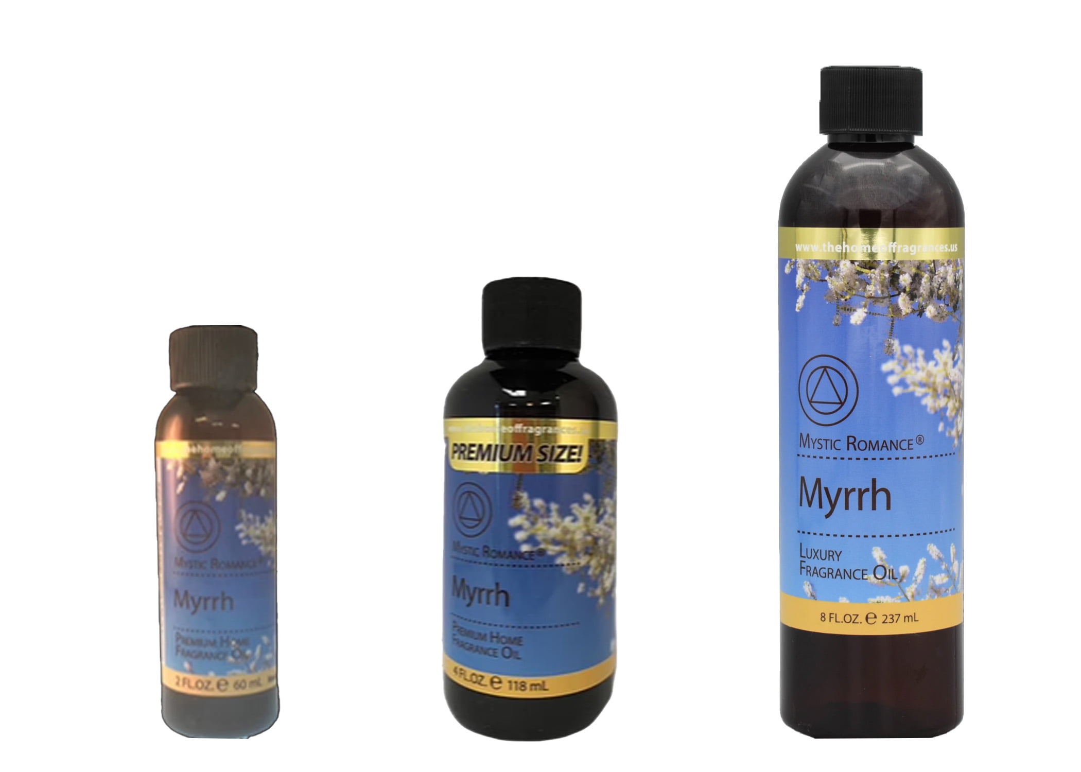 Mystic Romance Premium Home Fragrance Oil Scent MYRRH SET 8FL+ 4FL+2FL