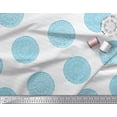 thumbnail image 2 of Soimoi Blue polyester Crepe Fabric Stripe & Floral Block Print Fabric by the Yard 42 Inch Wide, 2 of 3