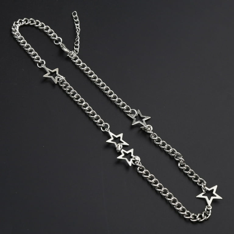 1pc Dark Style Eyeglass Chain, Silver Hollow Out Chains For Mask Holder,  Cool Subculture Y2k Chain & Practical Accessory