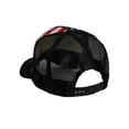 thumbnail image 3 of American Flag Trucker Hat Vintage USA Mesh Snapback Cap for Men Women, Black, 3 of 4