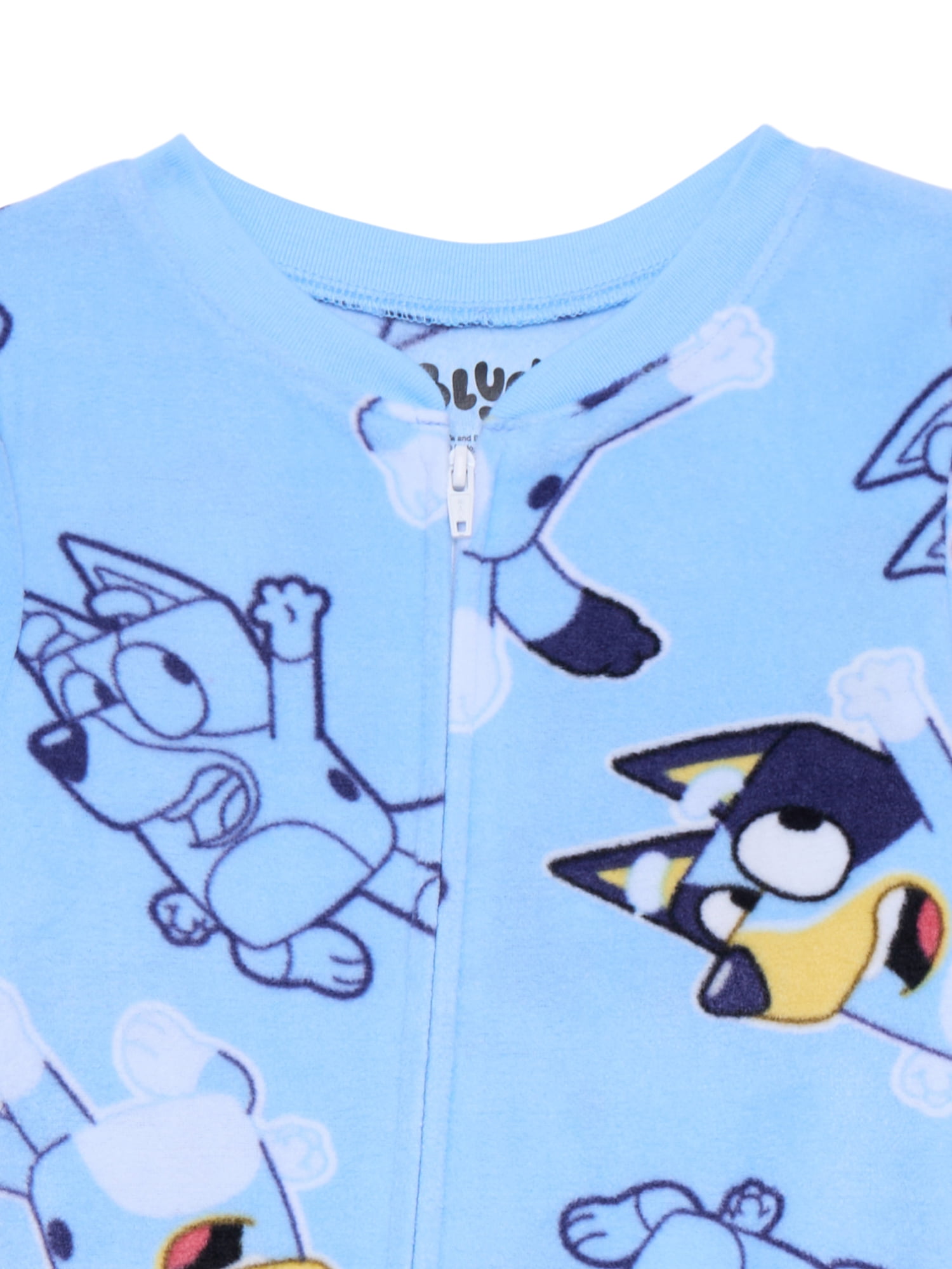 Bluey Toddler's One Piece Sleeper with Long Sleeves, Sizes 2T-5T