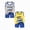 4pc-a1-BUYE, variant on Summer Clothes for Boys Toddler Boys' Short Sets 3T Boys Summer Clothes Kids Summer Funny Letter Outfits Shirt Short Sets Toddler Boy Clothes