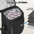 thumbnail image 5 of WARMOUNTS Backpack Cooler & Insulated Bag 2 in 1, 36 Cans w/ Insulating Cover, Upgraded Leakproof Soft Cooler Backpack 2 Compartment for Camping Hiking Picnic Beach, 5 of 13