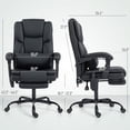 thumbnail image 3 of HOMCOM Office Chair with Massage, Reclining Desk Chair, Black, 3 of 8