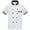 White, variant on Men's Shirts Short Sleeve Chef Uniform Double Button Down Stand Collar Blouses Comfort Wear Breathable Mens Hawaiian Shirt Black XL